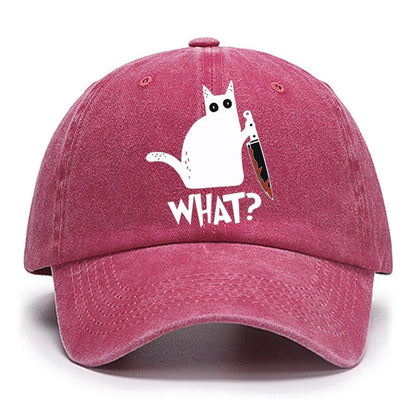 Sarcastic Funny Black Cat Cotton Hat