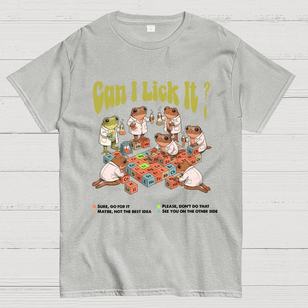 Can I Lick It Periodic Table Geek T-Shirt