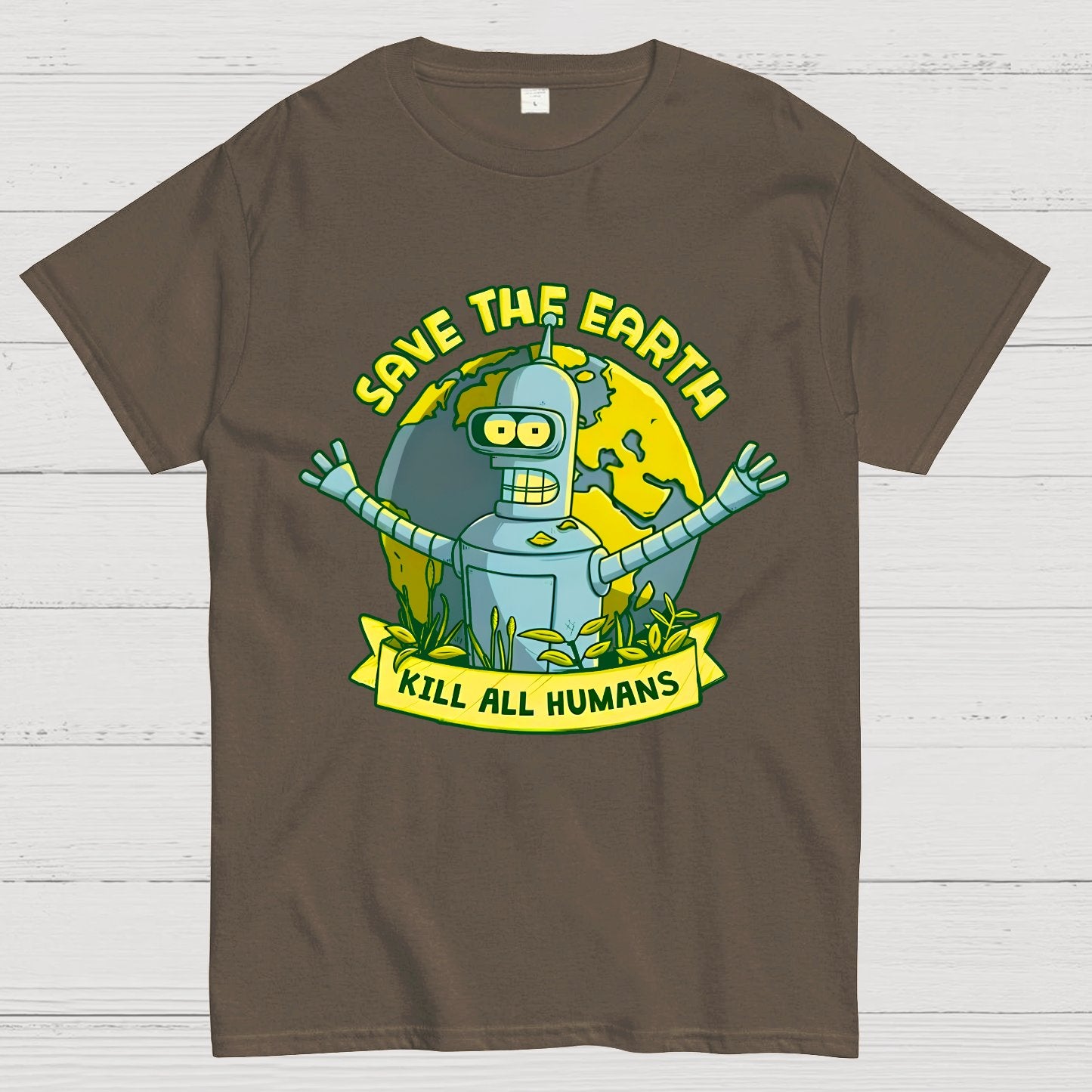 Save The Earth Kill All Humans Geek T-Shirt