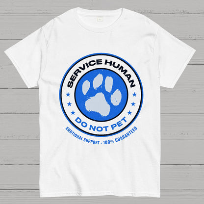 Service Human Do Not Pet Geek T-Shirt