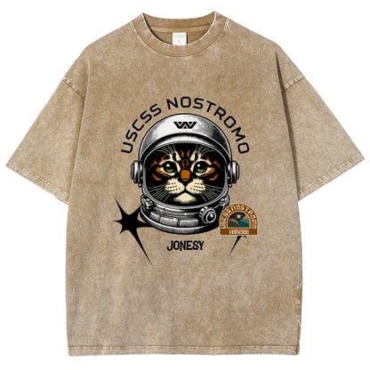 Jonesy The Space Cat Vintage Distressed T-shirt