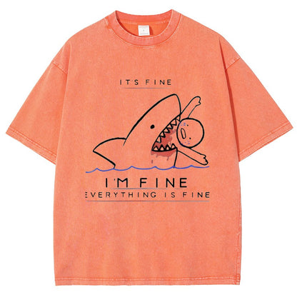 I'M Fine Vintage Distressed T-shirt