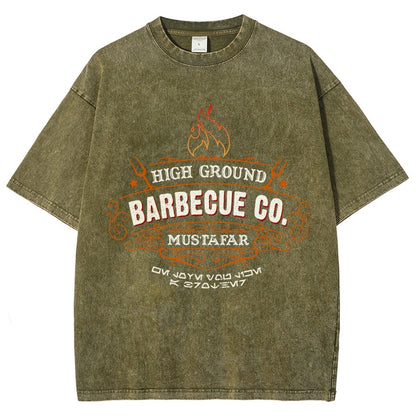 High Ground BBQ Vintage Distressed T-shirt