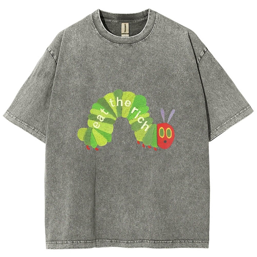 Eat the Rich Vintage Distressed T-shirt