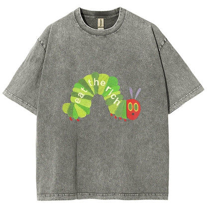 Eat the Rich Vintage Distressed T-shirt