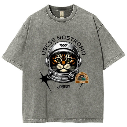 Jonesy The Space Cat Vintage Distressed T-shirt