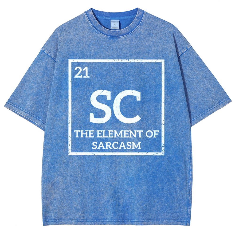 Sc The Element Of Sarcasm Vintage Distressed T-shirt