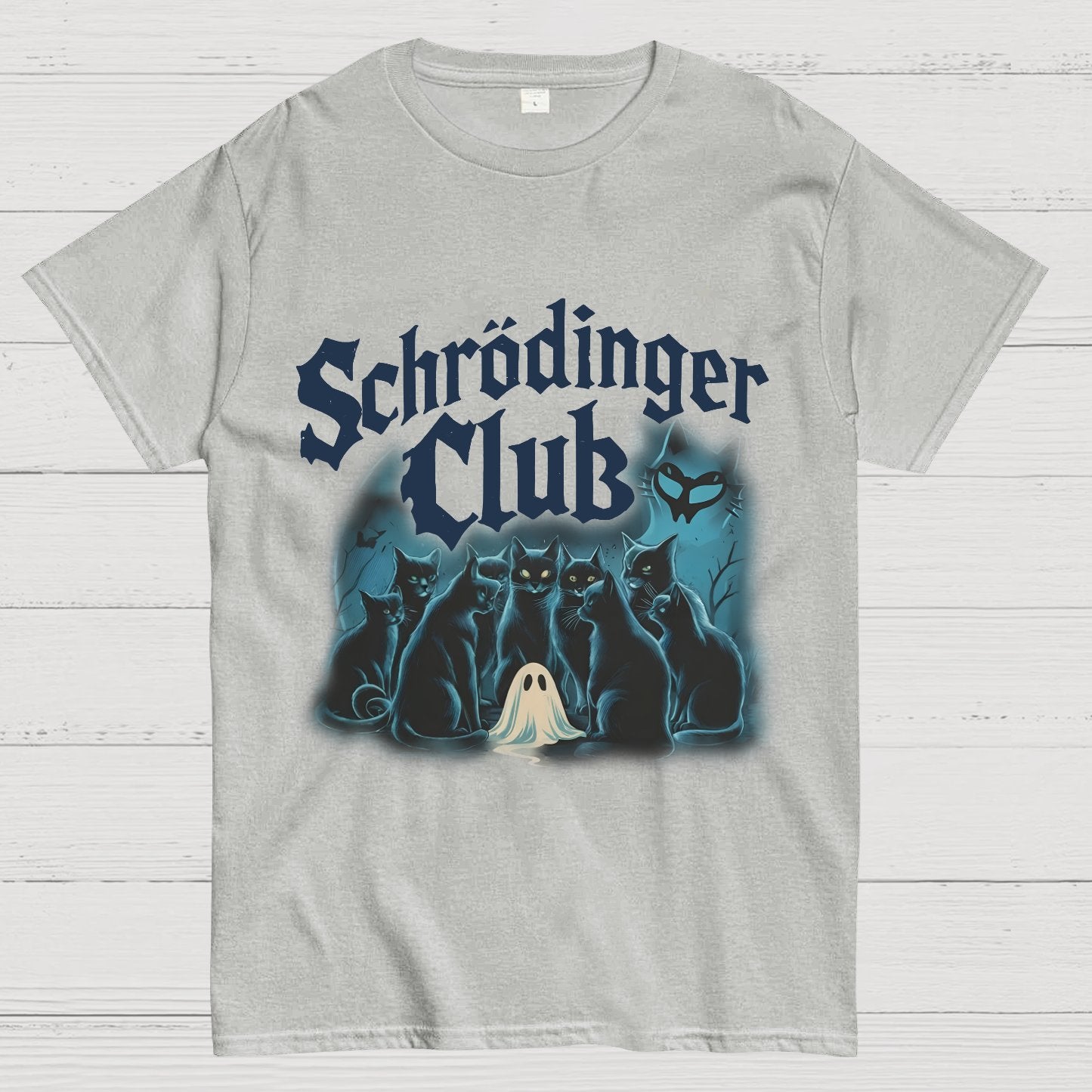 Schrödinger Cat Club Halloween Geeky T-Shirt