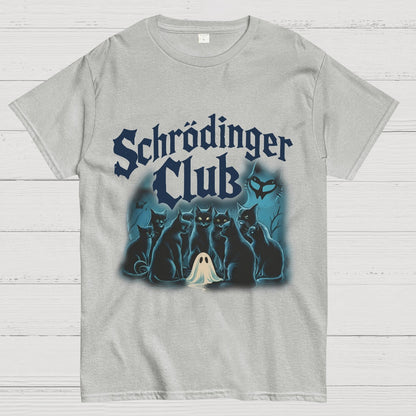 Schrödinger Cat Club Halloween Geeky T-Shirt