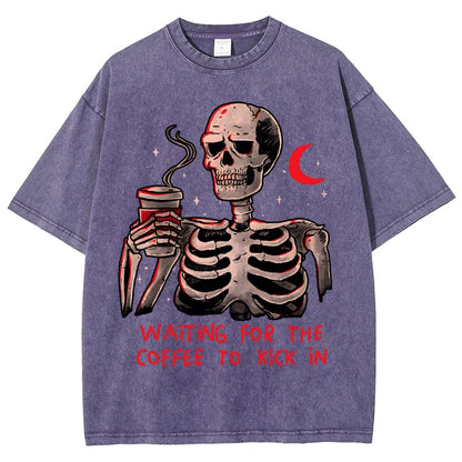 Coffee Keeps Me Alive Vintage Distressed T-shirt