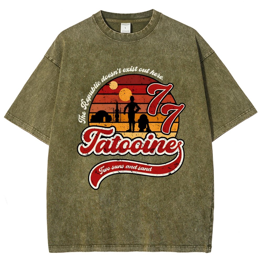 Vintage Two suns and sand Vintage Distressed T-shirt