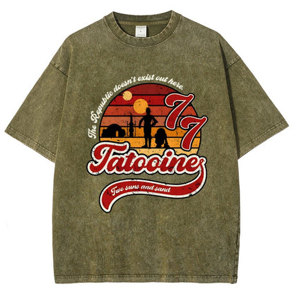 Vintage Two suns and sand Vintage Distressed T-shirt