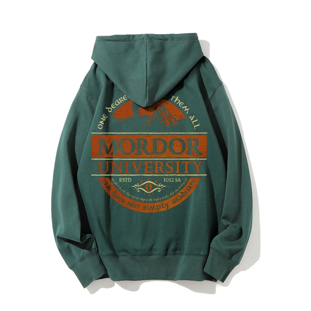 Graduation Is Not An Easy Thing Printed Back Cotton Hoodie