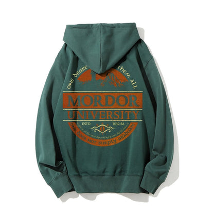 Graduation Is Not An Easy Thing Printed Back Cotton Hoodie