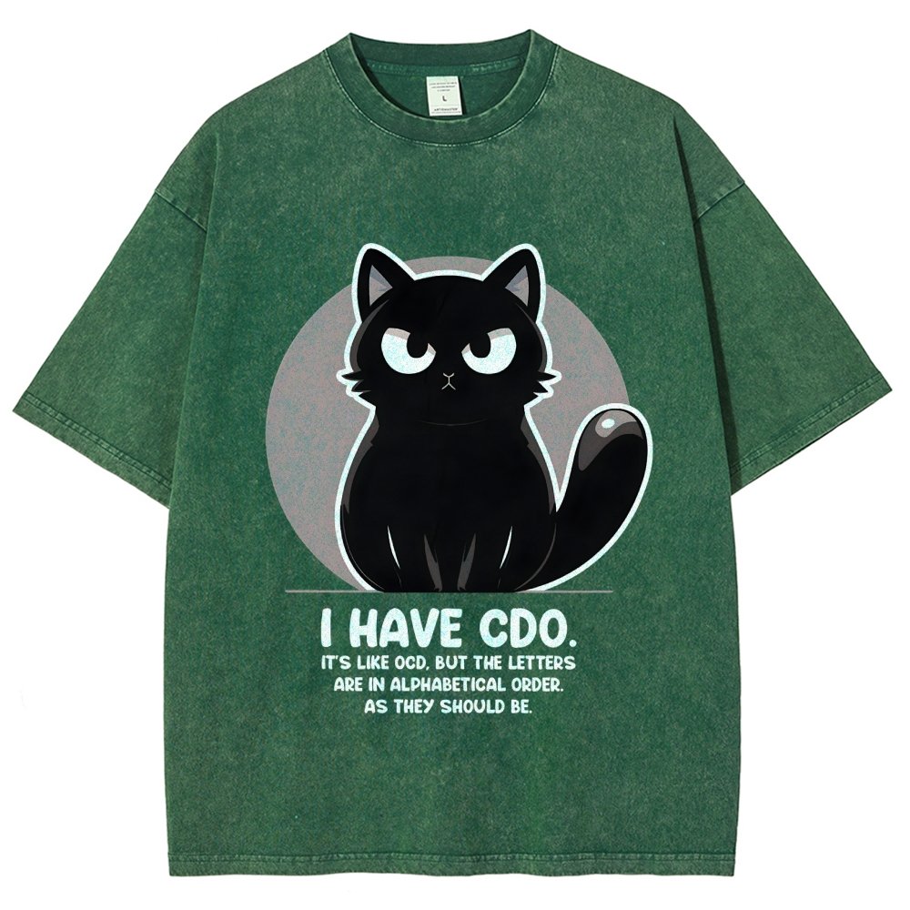 OCD vs CDO Vintage Distressed T-shirt