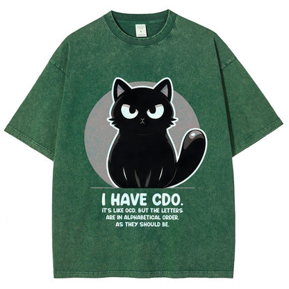 OCD vs CDO Vintage Distressed T-shirt