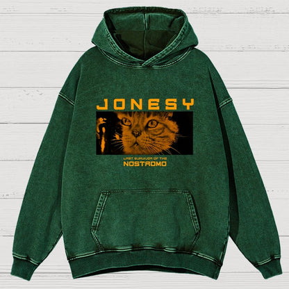 Jonesy Nostrocat Space Survivor Vintage Distressed Hoodie