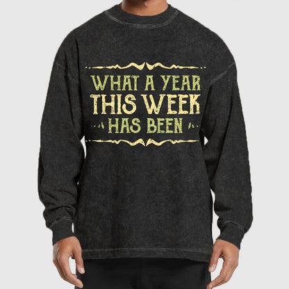 What A Year Washed Long Sleeve Tee
