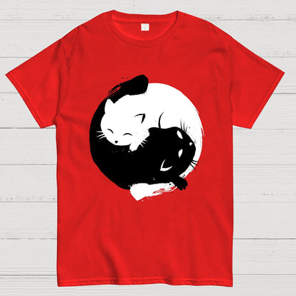 Yin-yang Cat Geek T-Shirt