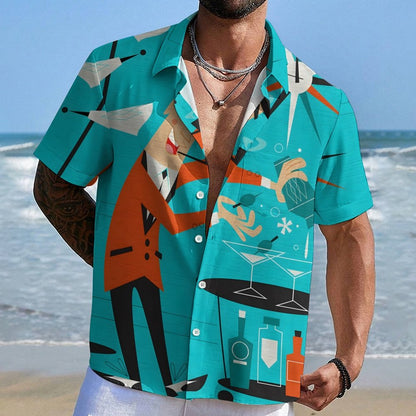 Cocktail Chemistry Reactions Geek Hawaiian Shirt
