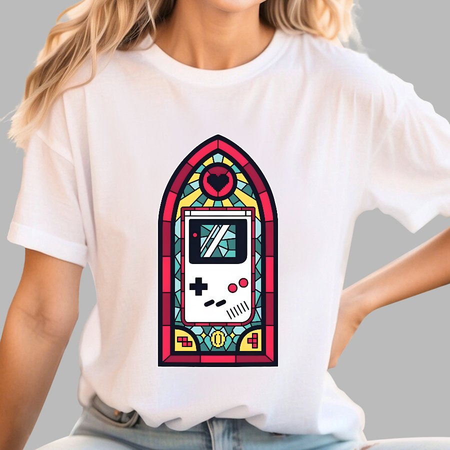 8bit Stained Glass Geek T-Shirt