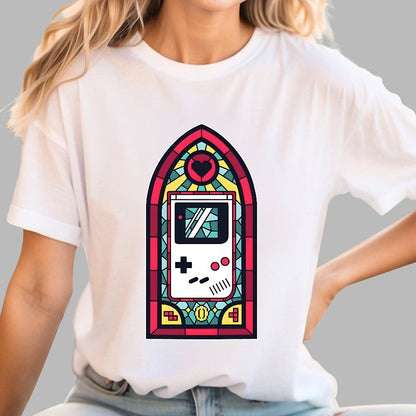8bit Stained Glass Geek T-Shirt