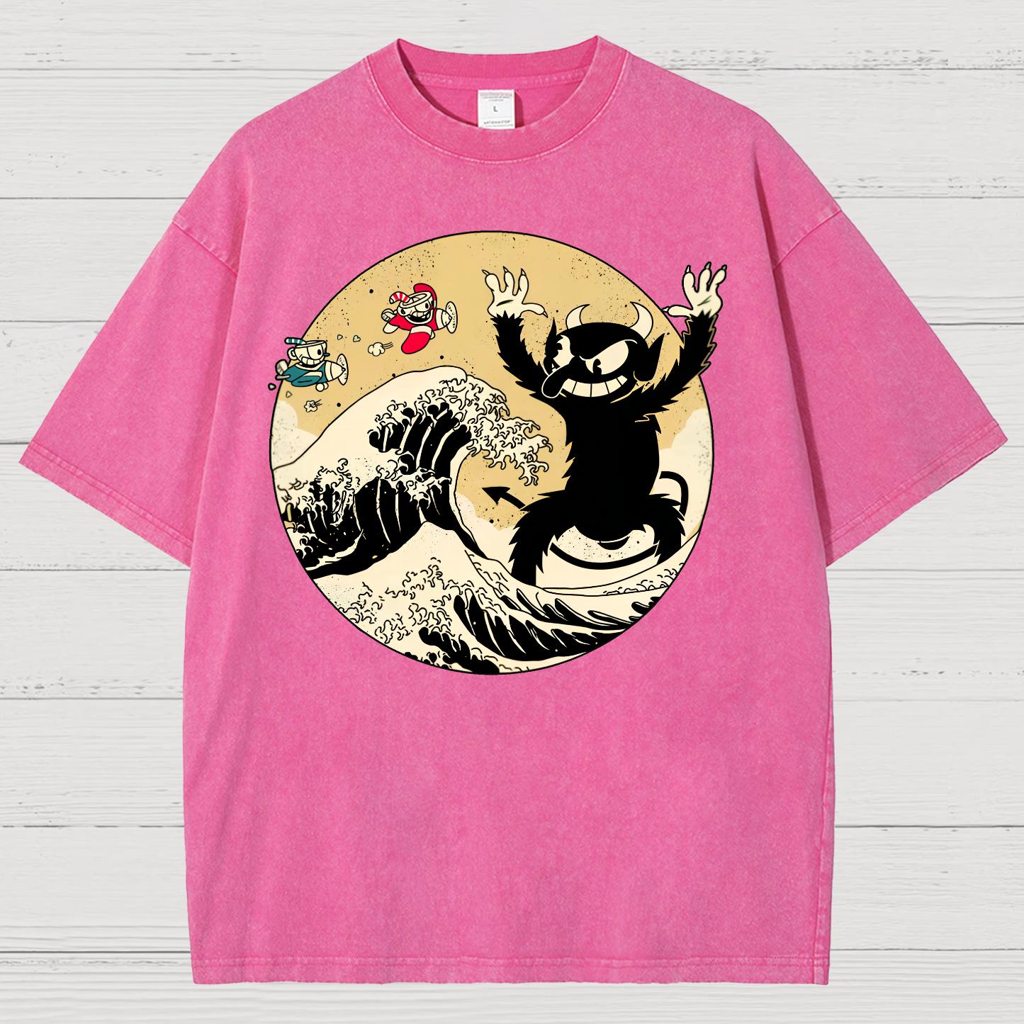The Great Retro Game Battle Vintage Distressed T-shirt