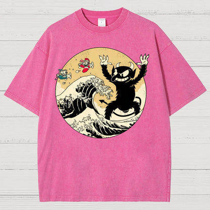 The Great Retro Game Battle Vintage Distressed T-shirt