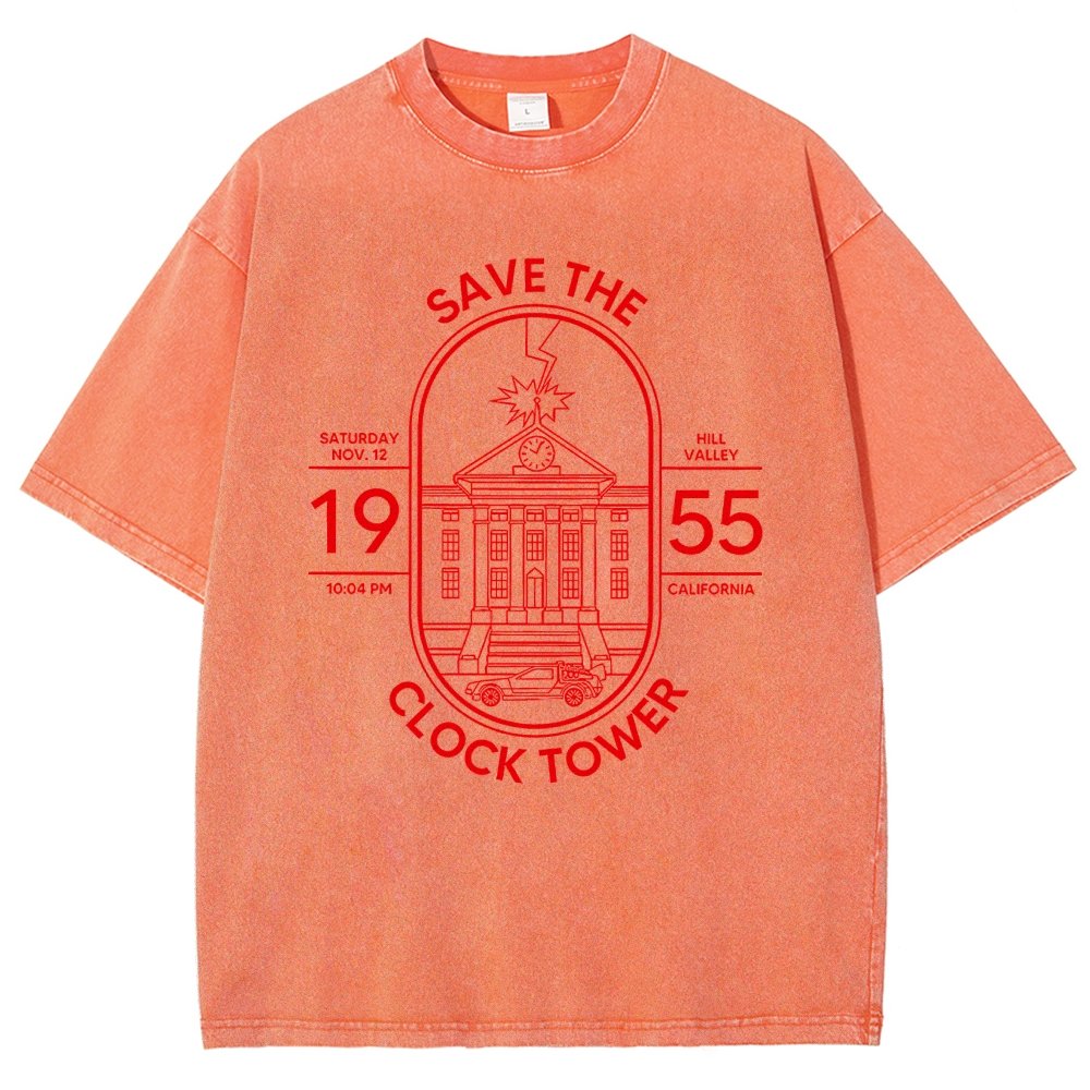 Save the Time Marker Vintage Distressed T-shirt