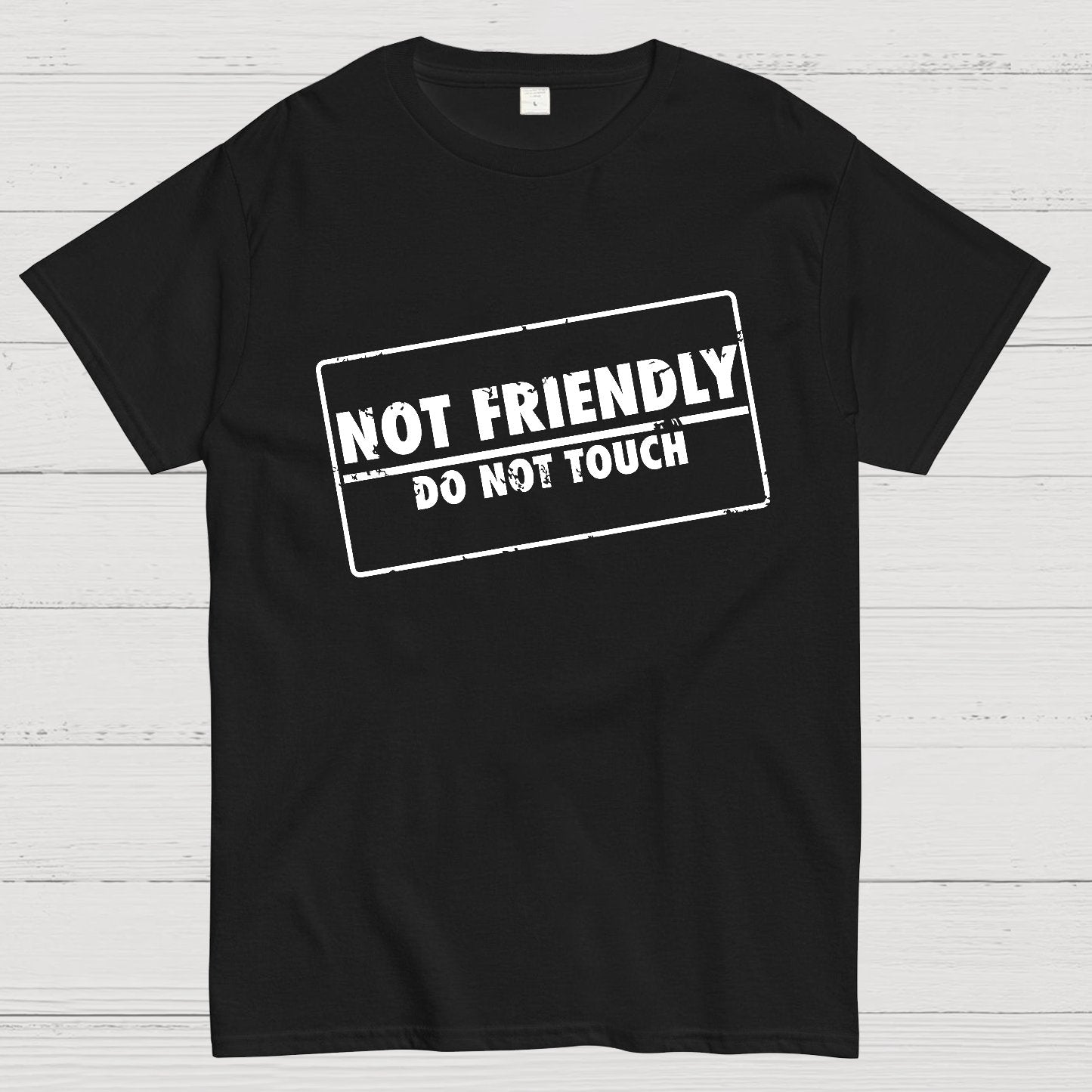 Not Friendly Stamp Geeky T-Shirt