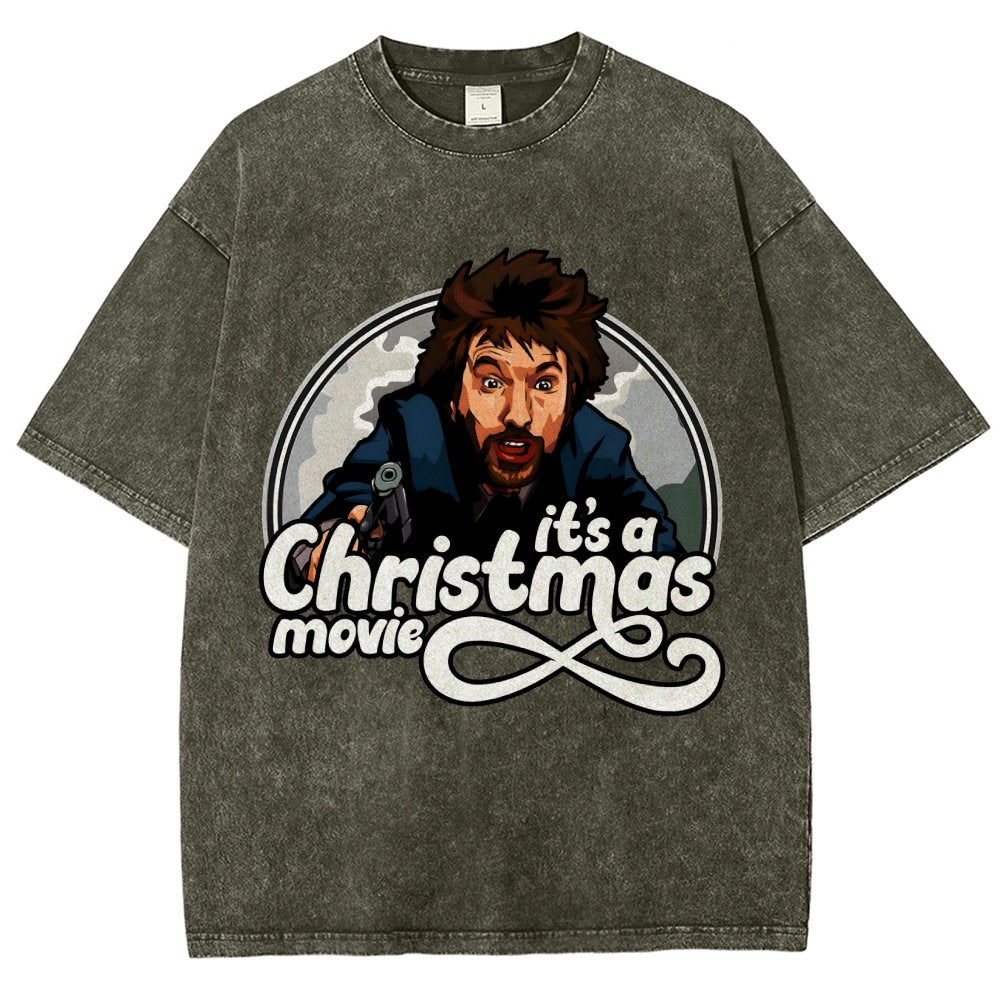 It‘s A Christmas Movie Vintage Distressed T-shirt
