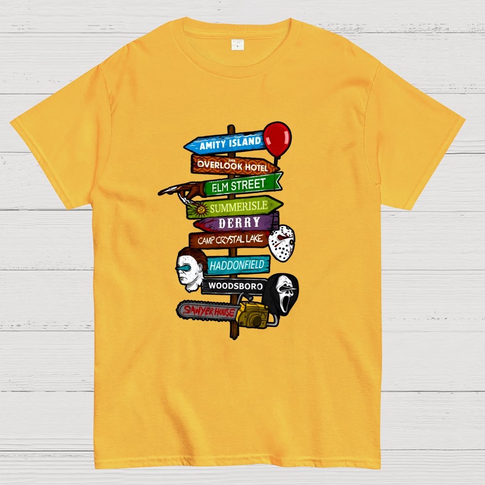 Horrible Road Signs Geek T-Shirt