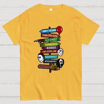 Horrible Road Signs Geek T-Shirt