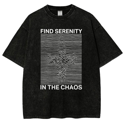 Serenity In Chaos Vintage Distressed T-shirt