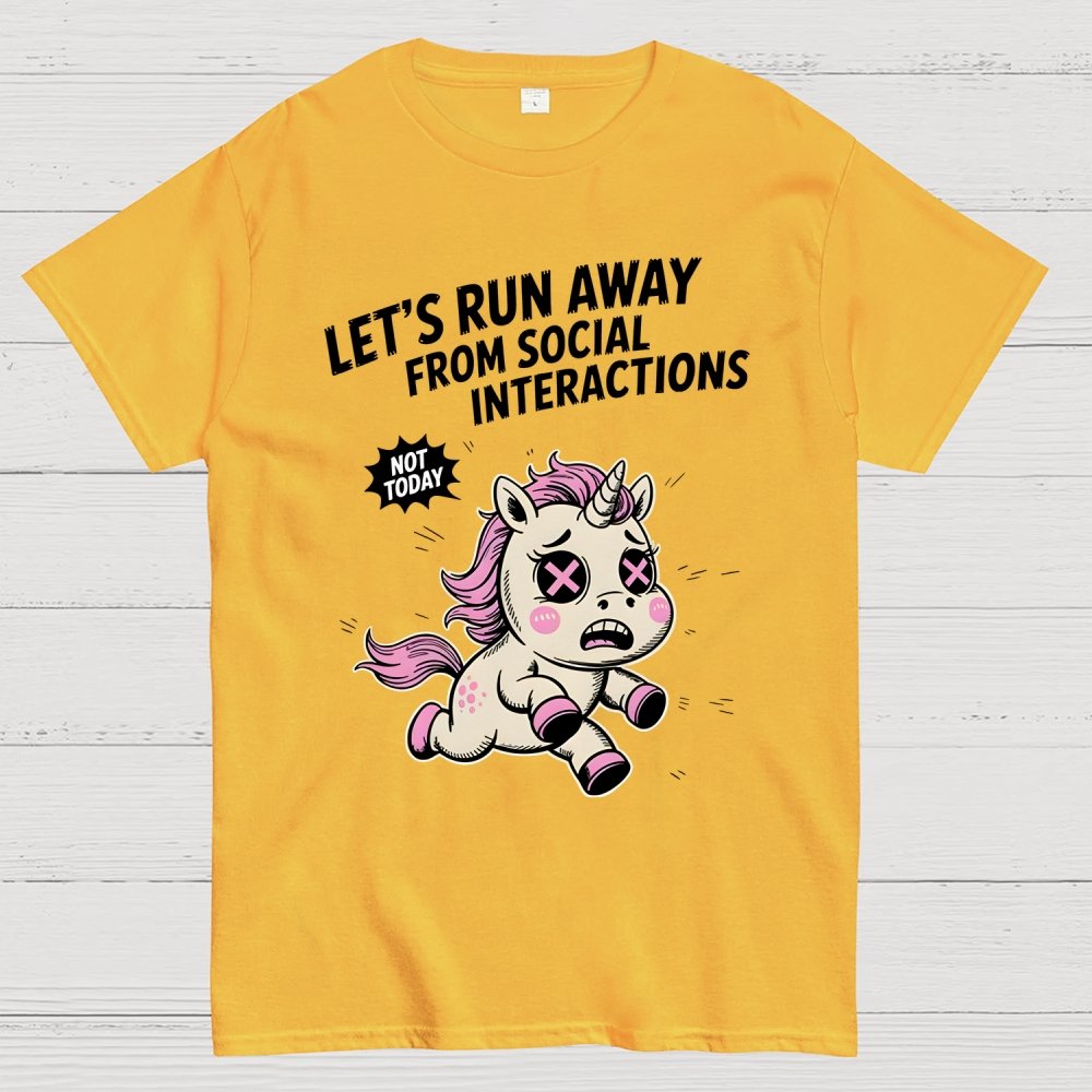 Let's Run Away Geek T-Shirt