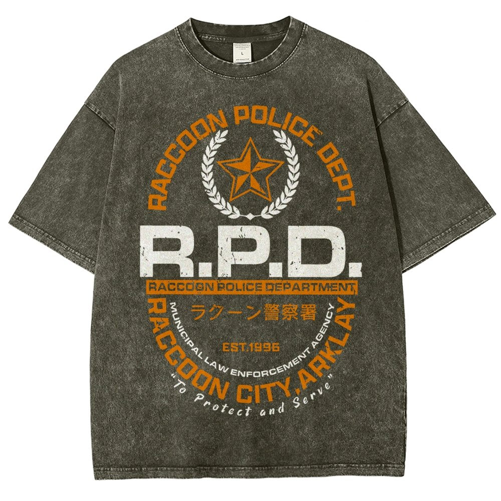 City PD Vintage Distressed T-shirt