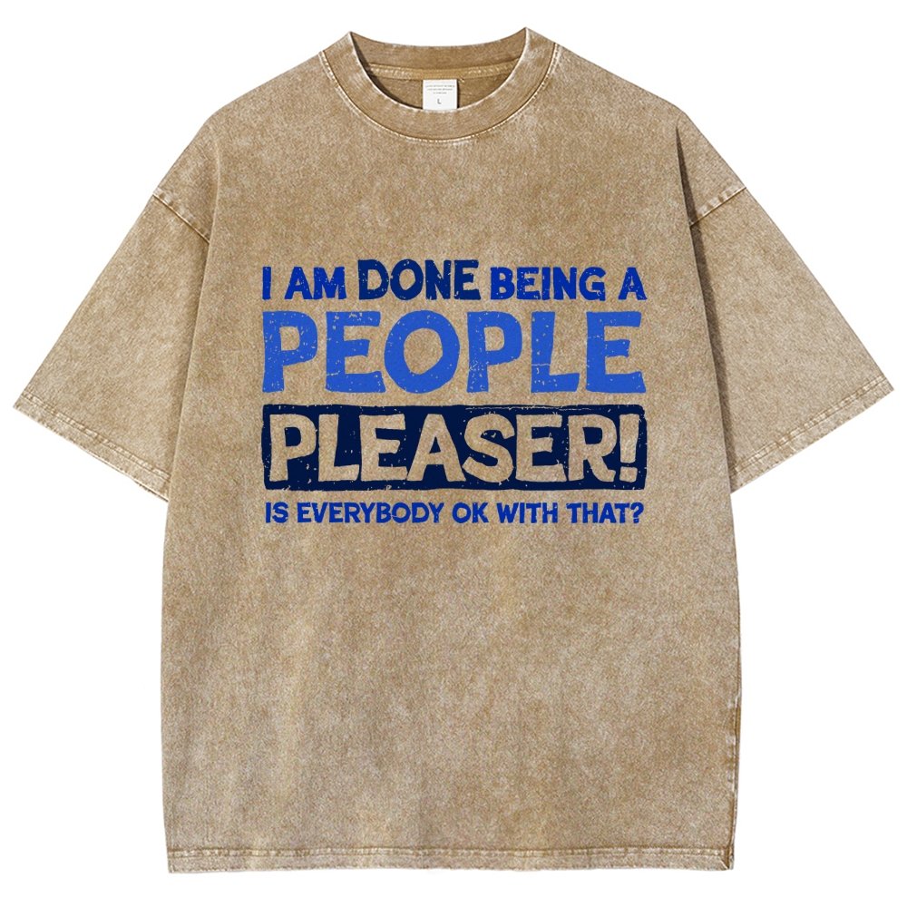 Still A People Pleaser Vintage Distressed T-shirt