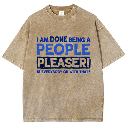 Still A People Pleaser Vintage Distressed T-shirt