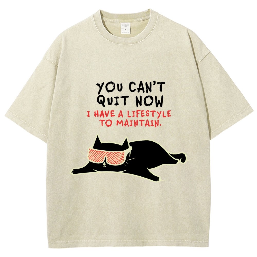 You Can't Quit Now Vintage Distressed T-shirt
