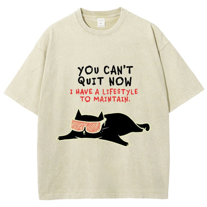 You Can't Quit Now Vintage Distressed T-shirt