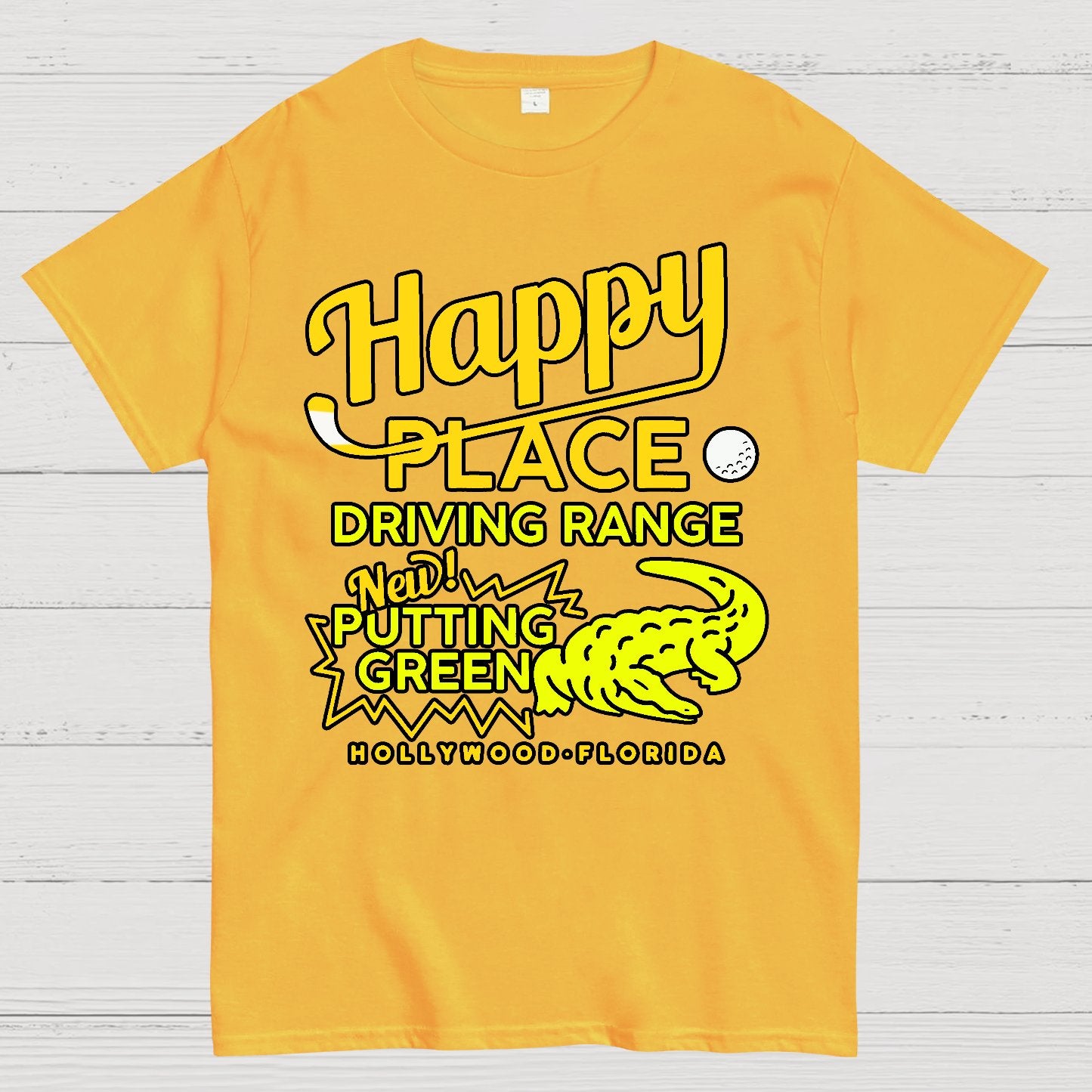 Happy Place Driving Range Geek T-Shirt