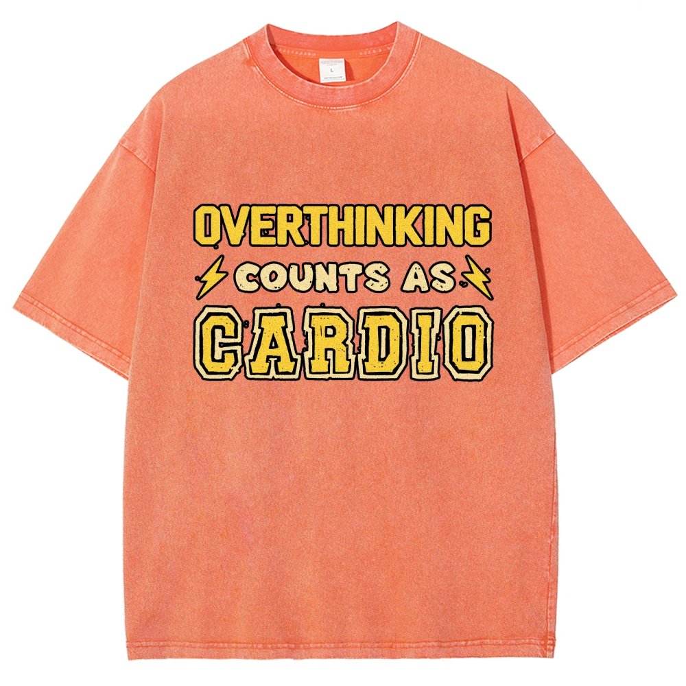 Overthinking Counts As Cardio Vintage Distressed T-shirt