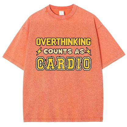 Overthinking Counts As Cardio Vintage Distressed T-shirt