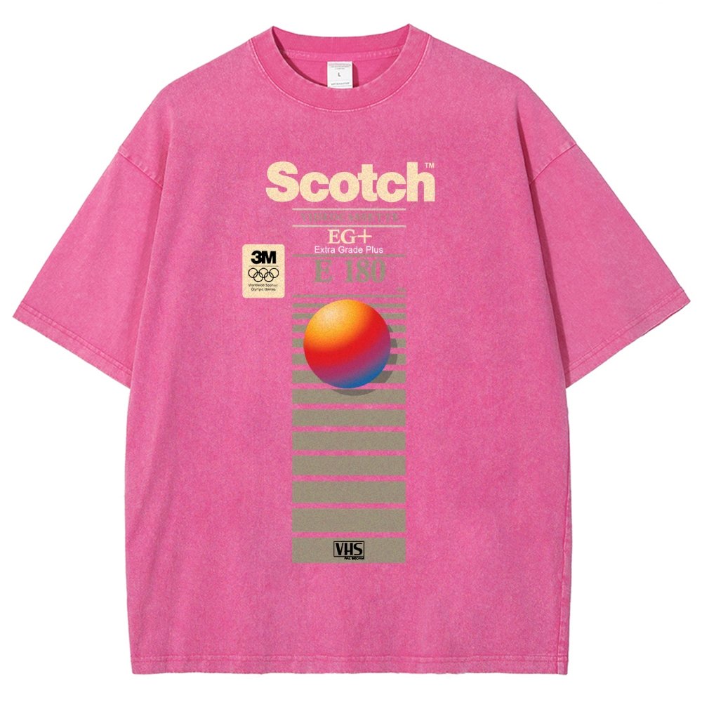 VHS Scotch E180 Vintage Distressed T-shirt