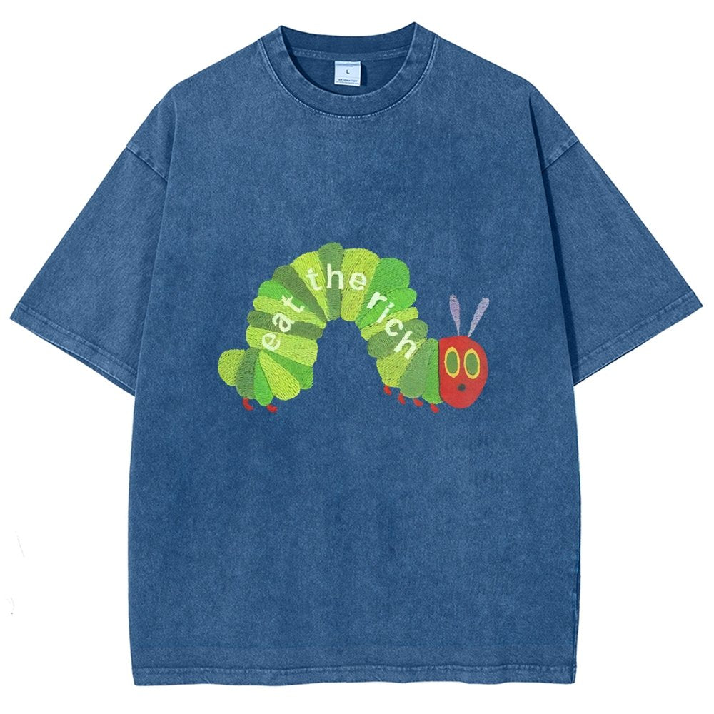 Eat the Rich Vintage Distressed T-shirt