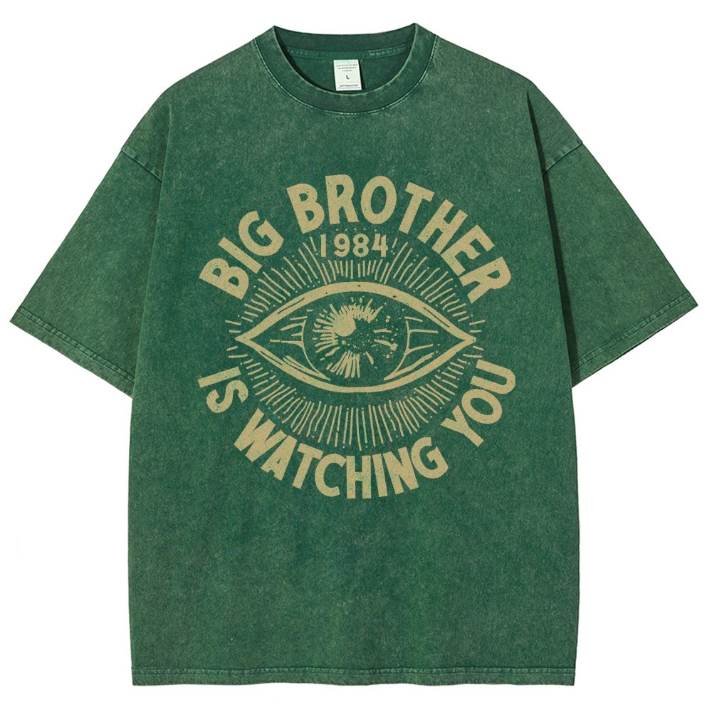 Watching You Vintage Distressed T-shirt