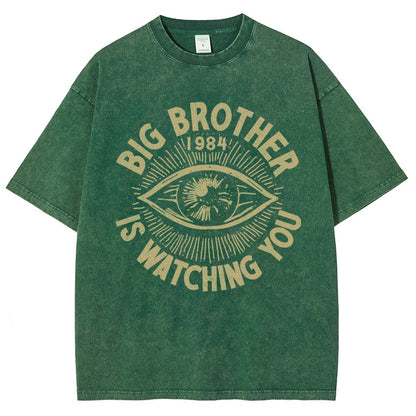 Watching You Vintage Distressed T-shirt