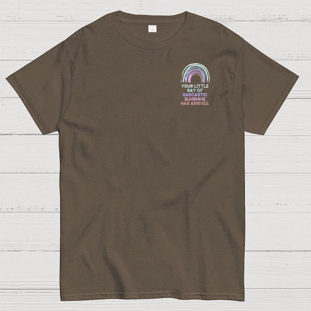 Your Little Ray of Sarcastic Sunshine Has Arrived Front And Back Printing Geek T-Shirt