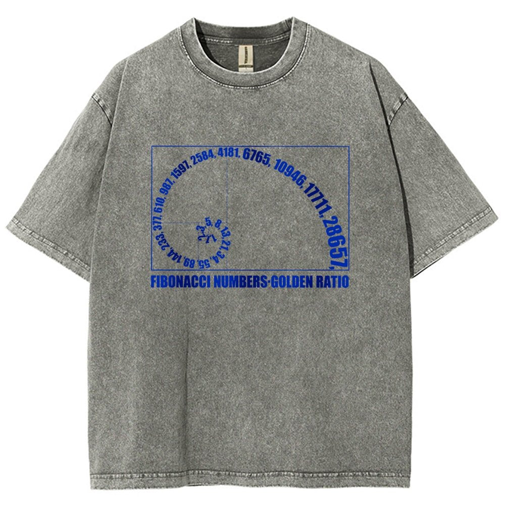 Fibonacci Numbers, Golden Ratio Vintage Distressed T-shirt