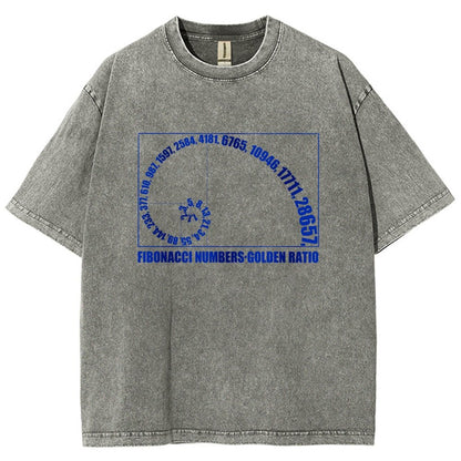 Fibonacci Numbers, Golden Ratio Vintage Distressed T-shirt